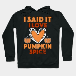 I Said It I Love Pumpkin Spice Hoodie